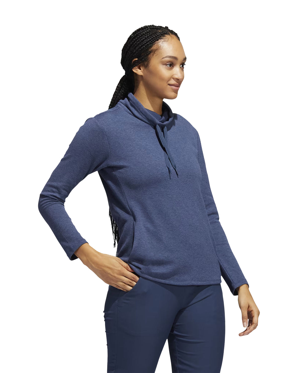 Melange high mock pullover - Image 3