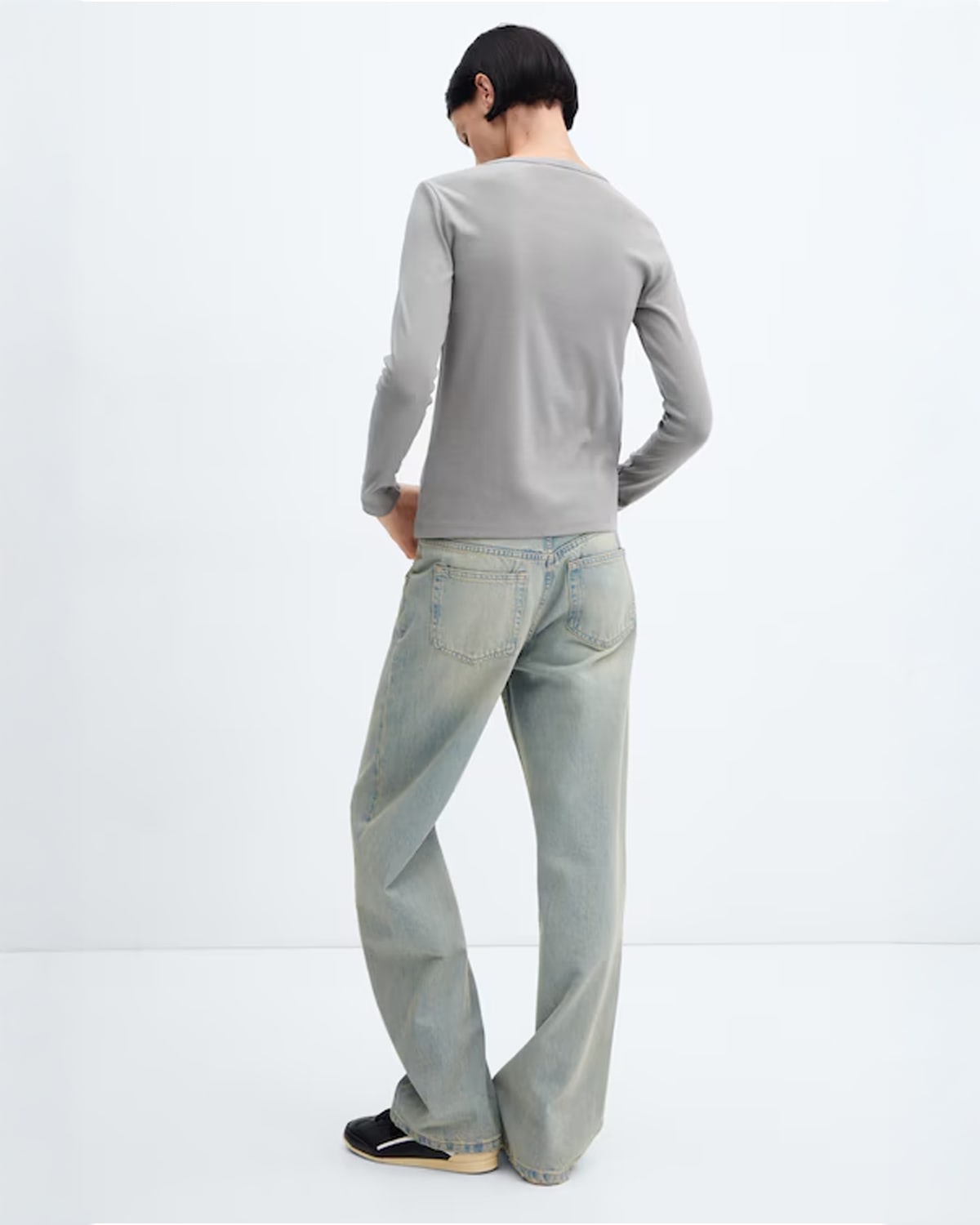 Long sleeve cotton t-shirt - Image 3