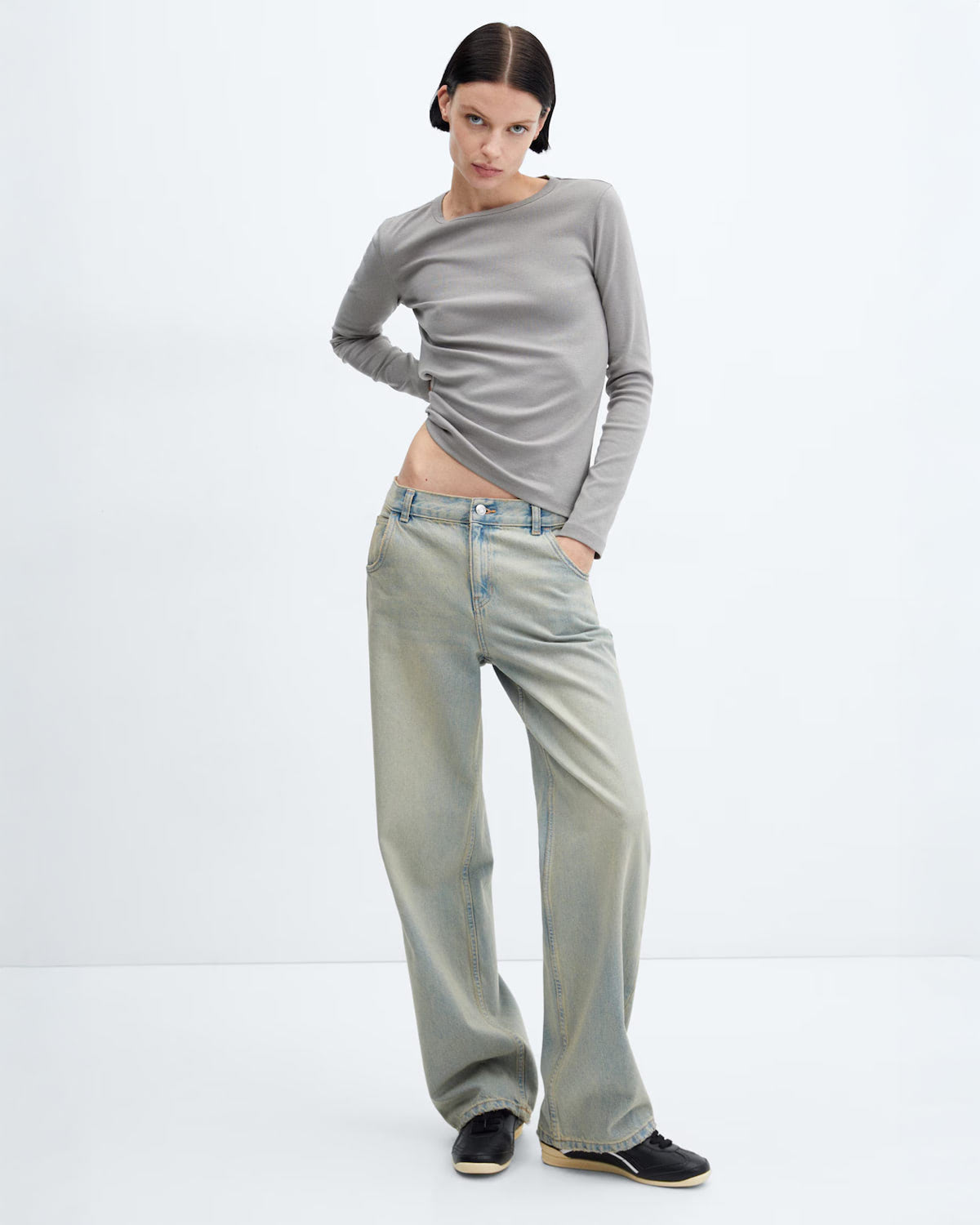 Long sleeve cotton t-shirt - Image 2