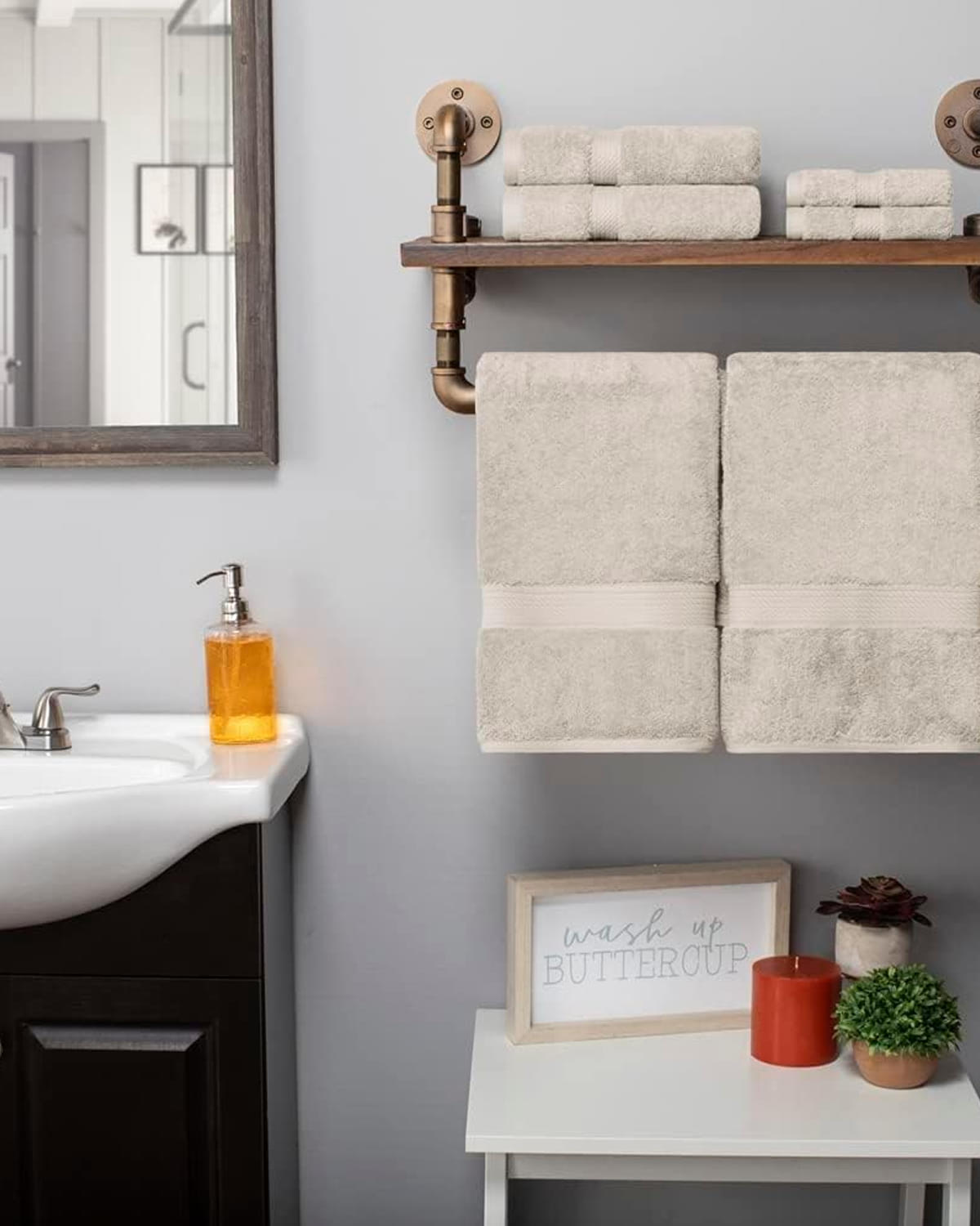 Sem Natural Wood Ribbed Glass TV Stand - Image 2