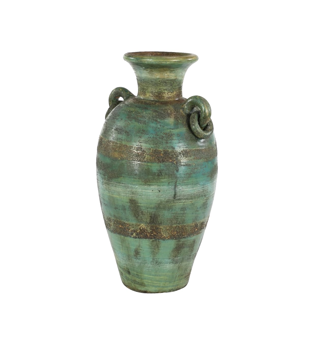 Deco 79 Ceramic Decorative Vase Distressed Centerpiece Vase